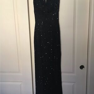 Scala Black Sequin Maxi Dress